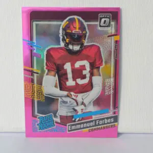 Panini Donruss Football 2023 | #399 Emmanuel Forbes - Washington Commanders | Rated Rookie Optic Preview Pink