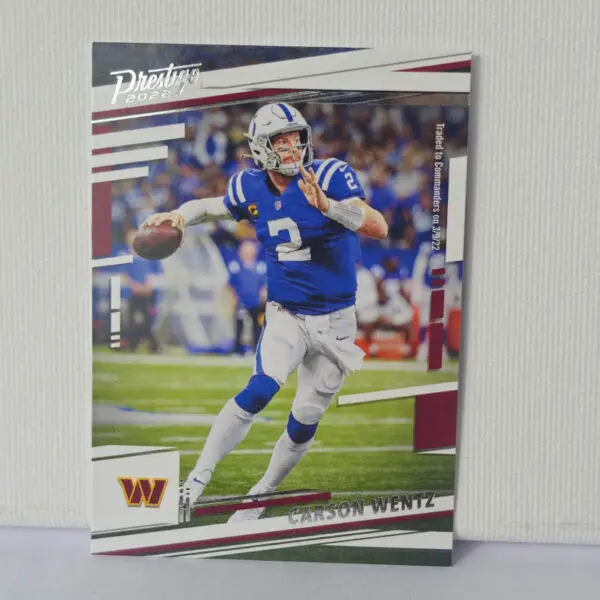Panini Prestige Football 2022 | #123 Carson Wentz - Washington Commanders