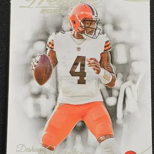 Carte à collectionner Panini Prestige Football 2023 | #71 Deshaun Watson | Cleveland Browns | Game Over Trading Cards | Site de vente en ligne de cartes à collectionner NFL & football américain. Trading cards Panini - Topps - Donruss