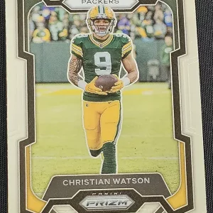 Carte à collectionner Panini Prizm Football 2023 | #107 Christian Watson | Green Bay Packers | Game Over Trading Cards | Site de vente en ligne de cartes à collectionner NFL & football américain. Trading cards Panini - Topps - Donruss