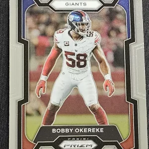 Carte à collectionner Panini Prizm Football 2023 | #124 Bobby Okereke | New York Giants | Game Over Trading Cards | Site de vente en ligne de cartes à collectionner NFL & football américain. Trading cards Panini - Topps - Donruss