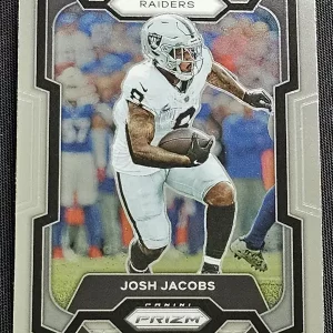 Carte à collectionner Panini Prizm Football 2023 | #178 Josh Jacobs | Las Vegas Raiders | Game Over Trading Cards | Site de vente en ligne de cartes à collectionner NFL & football américain. Trading cards Panini - Topps - Donruss