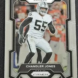 Carte à collectionner Panini Prizm Football 2023 | #180 Chandler Jones | Las Vegas Raiders | Game Over Trading Cards | Site de vente en ligne de cartes à collectionner NFL & football américain. Trading cards Panini - Topps - Donruss