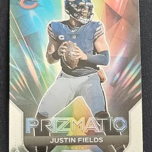 Carte à collectionner Panini Prizm Football 2023 | #3 Justin Fields | Chicago Bears | Insert Prizmatic Prizm | Game Over Trading Cards | Site de vente en ligne de cartes à collectionner NFL & football américain. Trading cards Panini - Topps - Donruss