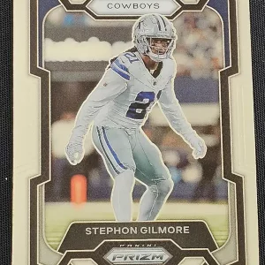 Carte à collectionner Panini Prizm Football 2023 | #77 Stephon Gilmore | Dallas Cowboys | Game Over Trading Cards | Site de vente en ligne de cartes à collectionner NFL & football américain. Trading cards Panini - Topps - Donruss