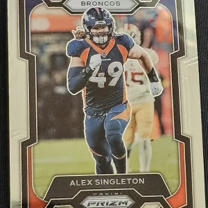 Carte à collectionner Panini Prizm Football 2023 | #84 Alex Singleton | Denver Broncos | Game Over Trading Cards | Site de vente en ligne de cartes à collectionner NFL & football américain. Trading cards Panini - Topps - Donruss