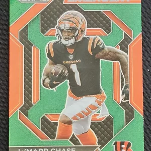 Carte à collectionner Panini Prizm Football 2023 | H-7 Ja’Marr Chase | Cincinnati Bengals | Insert Emergent Green Prizm | Game Over Trading Cards | Site de vente en ligne de cartes à collectionner NFL & football américain. Trading cards Panini - Topps - Donruss