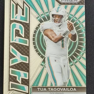 Carte à collectionner Panini Prizm Football 2023 | H-1 Tua Tagovailoa | Miami Dolphins | Insert Hype Prizm | Game Over Trading Cards | Site de vente en ligne de cartes à collectionner NFL & football américain. Trading cards Panini - Topps - Donruss
