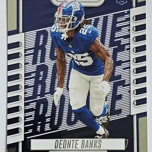 #156 Deonte Banks | New York Giants | Carte Rookie Panini Absolute Football 2023 | Game Over Trading Cards | Site de vente en ligne de cartes à collectionner de football américain (NFL). Trading cards Panini - Topps - Donruss