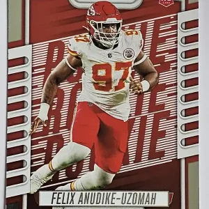 #162 Felix Anudike-Uzomah | Kansas City Chiefs | Carte Rookie Panini Absolute Football 2023 | Game Over Trading Cards | Site de vente en ligne de cartes à collectionner de football américain (NFL). Trading cards Panini - Topps - Donruss