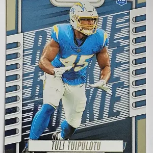 #173 Tuli Tuipulotu | Los Angeles Chargers | Carte Rookie Panini Absolute Football 2023 | Game Over Trading Cards | Site de vente en ligne de cartes à collectionner de football américain (NFL). Trading cards Panini - Topps - Donruss