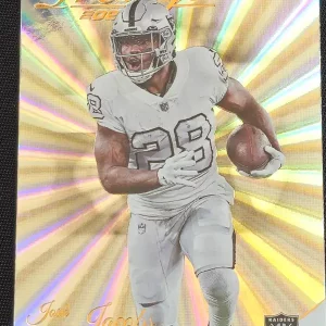 Carte à collectionner Panini Prestige Football 2023 | #156 Josh Jacobs | Las Vegas Raiders | Parallel Xtra Points Sunburst | Game Over Trading Cards | Site de vente en ligne de cartes à collectionner NFL & football américain. Trading cards Panini - Topps - Donruss