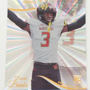 Panini Prestige 2023 | #326 Deonte Banks | New York Giants | Parallel Xtra Points Sunburst | Carte Rookie