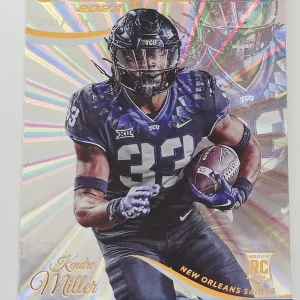 Panini Prestige 2023 | #357 Kendre Miller - New Orleans Saints | Xtra Points Sunburst Rookie Card