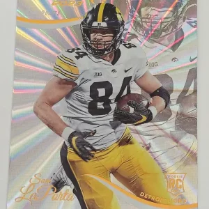 Panini Prestige 2023 | #375 Sam LaPorta | Detroit Lions | Parallel Xtra Points Sunburst | Carte Rookie