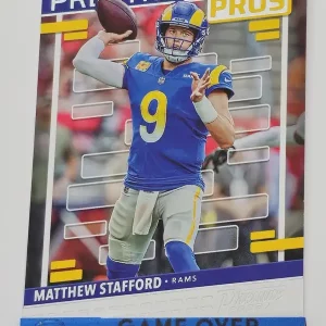 Panini Prestige 2023 | PP-16 Matthew Stafford | Los Angeles Rams | Insert Prestigious Pros