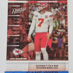 Panini Prestige 2023 | TS-4 Harrison Butker | Kansas City Chiefs | Insert Time Stamped
