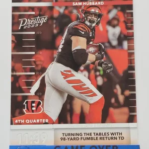 Panini Prestige 2023 | TS-8 Sam Hubbard | Cincinnati Bengals | Insert Time Stamped