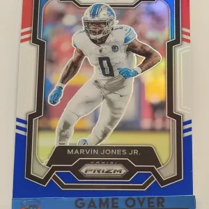 Panini Prizm Football 2023 | #102 Marvin Jones Jr. | Detroit Lions | Parallel Red White & Blue