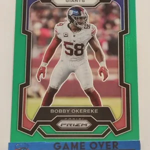 Panini Prizm Football 2023 | #124 Bobby Okereke | New York Giants | Parallel Green Prizm