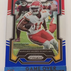 Panini Prizm Football 2023 | #147 Marquez Valdes-Scantling | Kansas City Chiefs | Parallel Red White & Blue