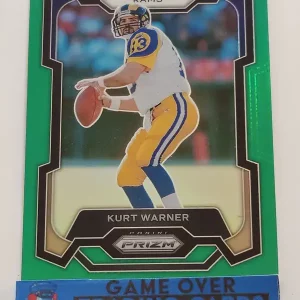 Panini Prizm Football 2023 | #166 Kurt Warner | Los Angeles Rams | Parallel Green Prizm
