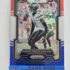 Panini Prizm Football 2023 | #228 Ahmad Sauce Gardner | New York Jets | Parallel Red White & Blue