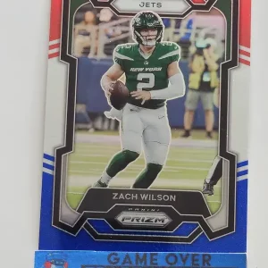Panini Prizm Football 2023 | #235 Zach Wilson | New York Jets | Parallel Red White & Blue