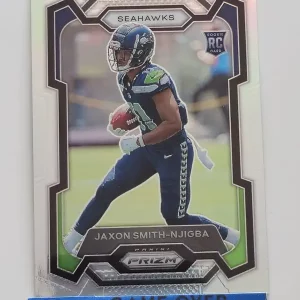 Panini Prizm Football 2023 | #390 Jaxon Smith-Njigba | Seattle Seahawks | Parallel Silver Prizm | Carte Rookie