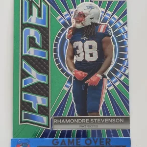 Panini Prizm Football 2023 | H-13 Rhamondre Stevenson | New England Patriots | Insert Hype Green Prizm