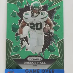 Panini Prizm Football 2023 | PB-9 Breece Hall | New York Jets | Insert Green Prizm Break