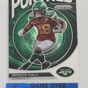 Panini Prizm Football 2023 | PO-10 Breece Hall | New York Jets + Iowa State Cyclones | Insert Portals Prizm