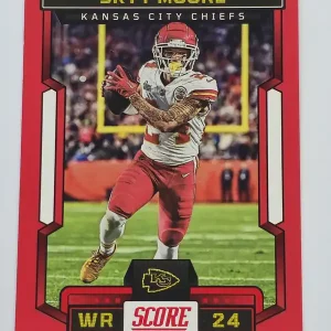 Panini Score Football 2023 | #125 Skyy Moore | Kansas City Chiefs | Parallel Red