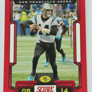 Panini Score Football 2023 | #44 Sam Darnold | San Francisco 49ers | Parallel Red