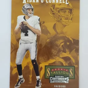 Panini Contenders Football 2023 | #1 Aidan O’Connell | Las Vegas Raiders | Rookie Stallions | Game Over Sports Cards site de vente de cartes à collectionner NFL Football Américain
