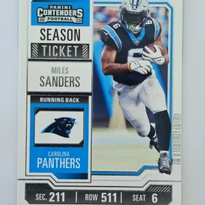 Panini Contenders Football 2023 | #16 Miles Sanders | Carolina Panthers | Game Over Sports Cards site de vente de cartes à collectionner NFL Football Américain
