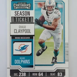Panini Contenders Football 2023 | #17 Chase Claypool | Miami Dolphins | Game Over Sports Cards site de vente de cartes à collectionner NFL Football Américain