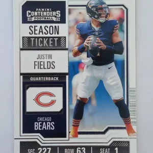 Panini Contenders Football 2023 | #20 Justin Fields | Chicago Bears | Game Over Sports Cards site de vente de cartes à collectionner NFL Football Américain
