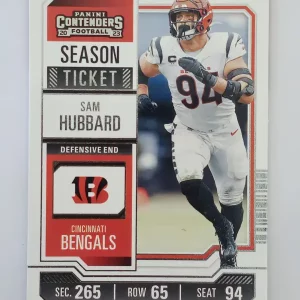 Panini Contenders Football 2023 | #23 Sam Hubbard | Cincinnati Bengals | Game Over Sports Cards site de vente de cartes à collectionner NFL Football Américain