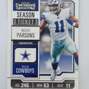 Panini Contenders Football 2023 | #29 Micah Parsons | Dallas Cowboys | Game Over Sports Cards site de vente de cartes à collectionner NFL Football Américain