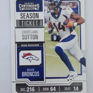 Panini Contenders Football 2023 | #30 Courtland Sutton | Denver Broncos | Game Over Sports Cards site de vente de cartes à collectionner NFL Football Américain