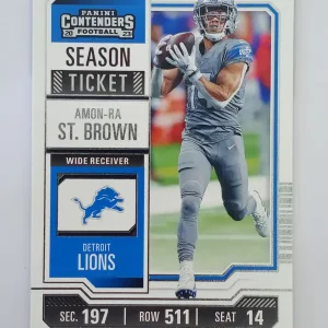 Panini Contenders Football 2023 | #34 Amon-Ra St. Brown | Detroit Lions | Game Over Sports Cards site de vente de cartes à collectionner NFL Football Américain