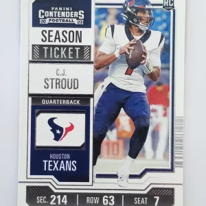 Panini Contenders Football 2023 | #40 C.J. Stroud | Houston Texans | Carte Rookie | Game Over Sports Cards site de vente de cartes à collectionner NFL Football Américain