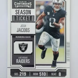 Panini Contenders Football 2023 | #55 Josh Jacobs | Las Vegas Raiders | Game Over Sports Cards site de vente de cartes à collectionner NFL Football Américain