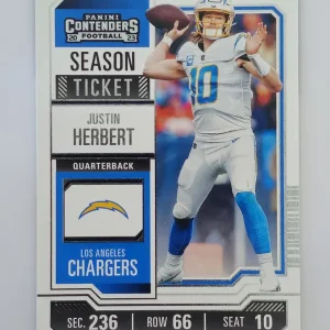 Panini Contenders Football 2023 | #59 Justin Herbert | Los Angeles Chargers | Game Over Sports Cards site de vente de cartes à collectionner NFL Football Américain