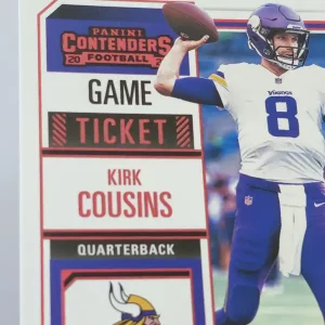 Panini Contenders Football 2023 | #68 Kirk Cousins | Minnesota Vikings | Game Ticket Red Parallel | Game Over Sports Cards site de vente de cartes à collectionner NFL Football Américain