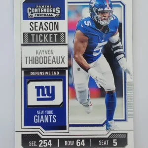 Panini Contenders Football 2023 | #76 Kayvon Thibodeaux | New York Giants | Game Over Sports Cards site de vente de cartes à collectionner NFL Football Américain