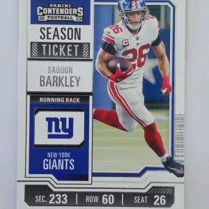 Panini Contenders Football 2023 | #77 Saquon Barkley | New York Giants | Game Over Sports Cards site de vente de cartes à collectionner NFL Football Américain