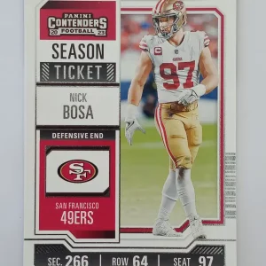 Panini Contenders Football 2023 | #88 Nick Bosa | San Francisco 49ers | Game Over Sports Cards site de vente de cartes à collectionner NFL Football Américain