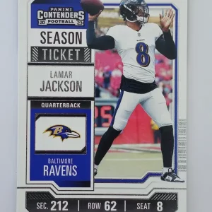 Panini Contenders Football 2023 | #9 Lamar Jackson | Baltimore Ravens | Game Over Sports Cards site de vente de cartes à collectionner NFL Football Américain
